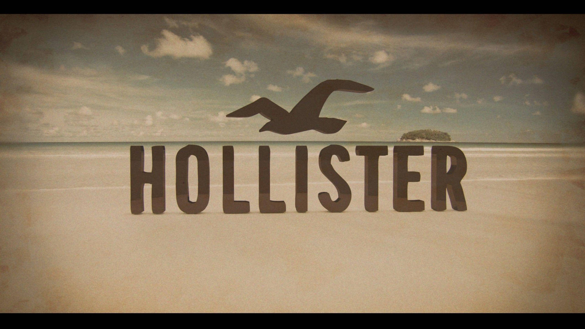 Hollister Beach Shore Logo Background