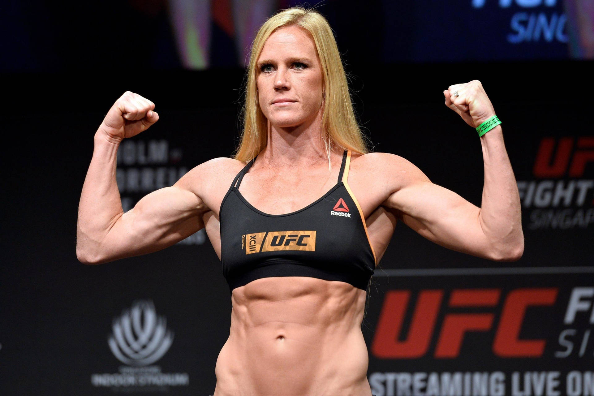 Holly Holm Abs And Biceps