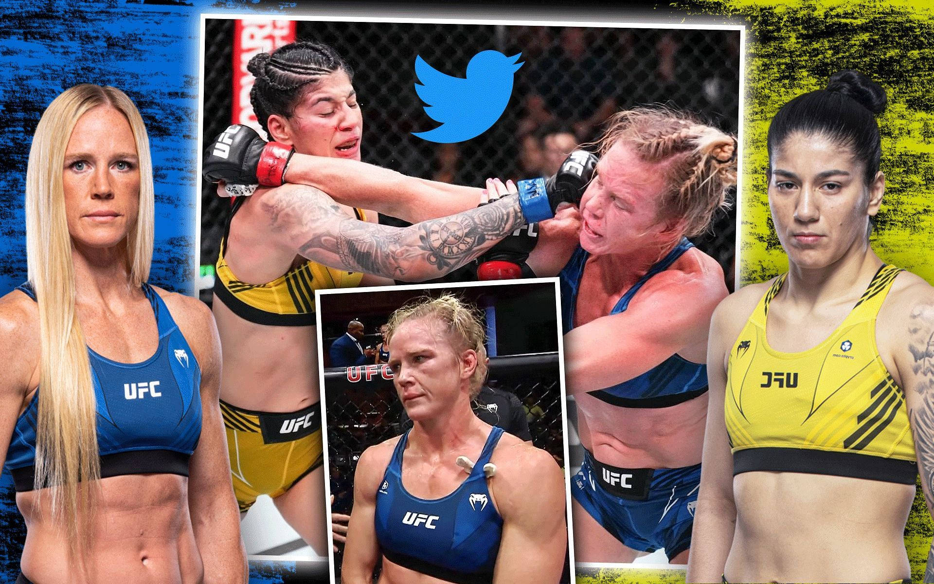 Holly Holm And Ketlen Vieira Collage Background