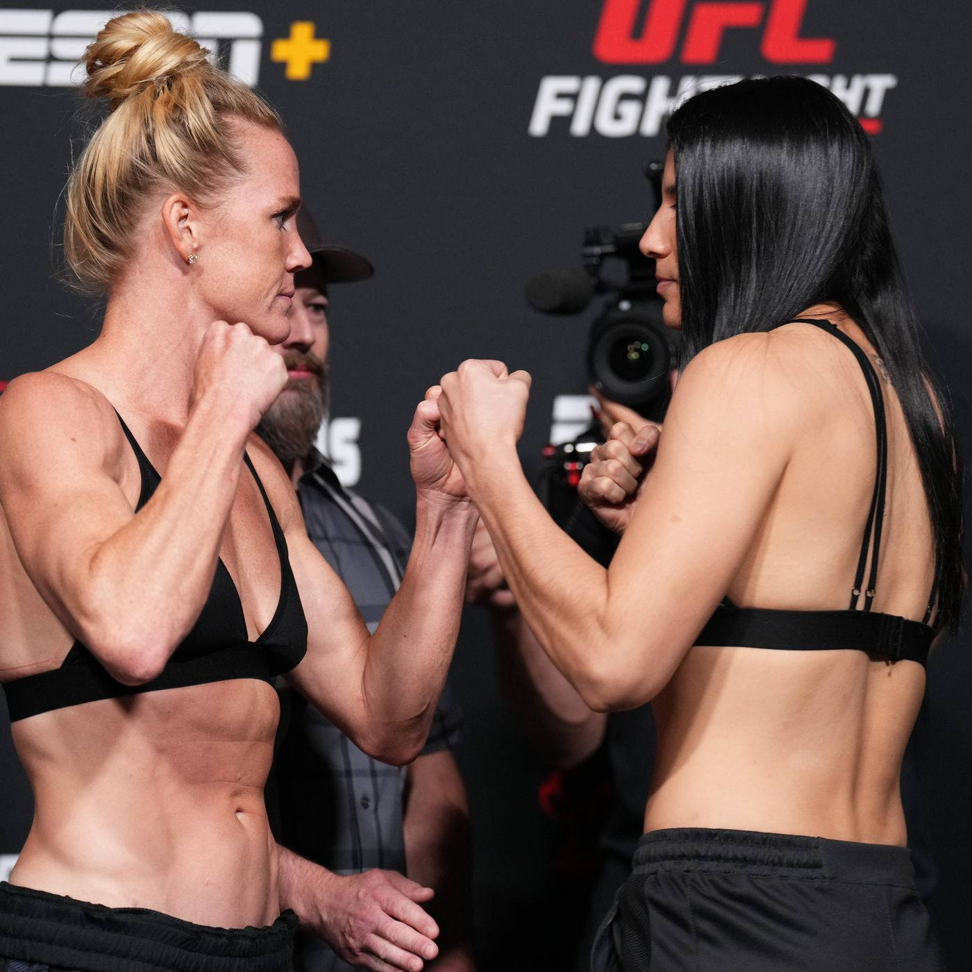 Holly Holm And Ketlen Vieira Stare-down Background