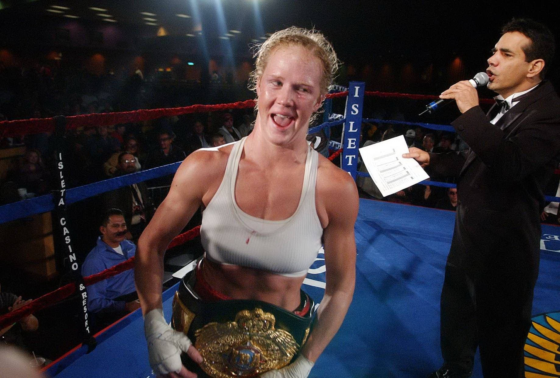 Holly Holm Iba Boxing Title Belt