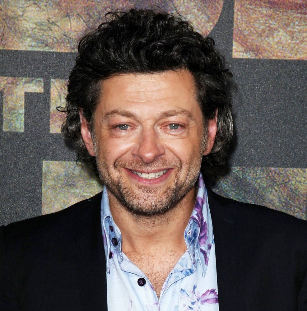 Hollywood Actor Andy Serkis With Warm And Wide Smile Background