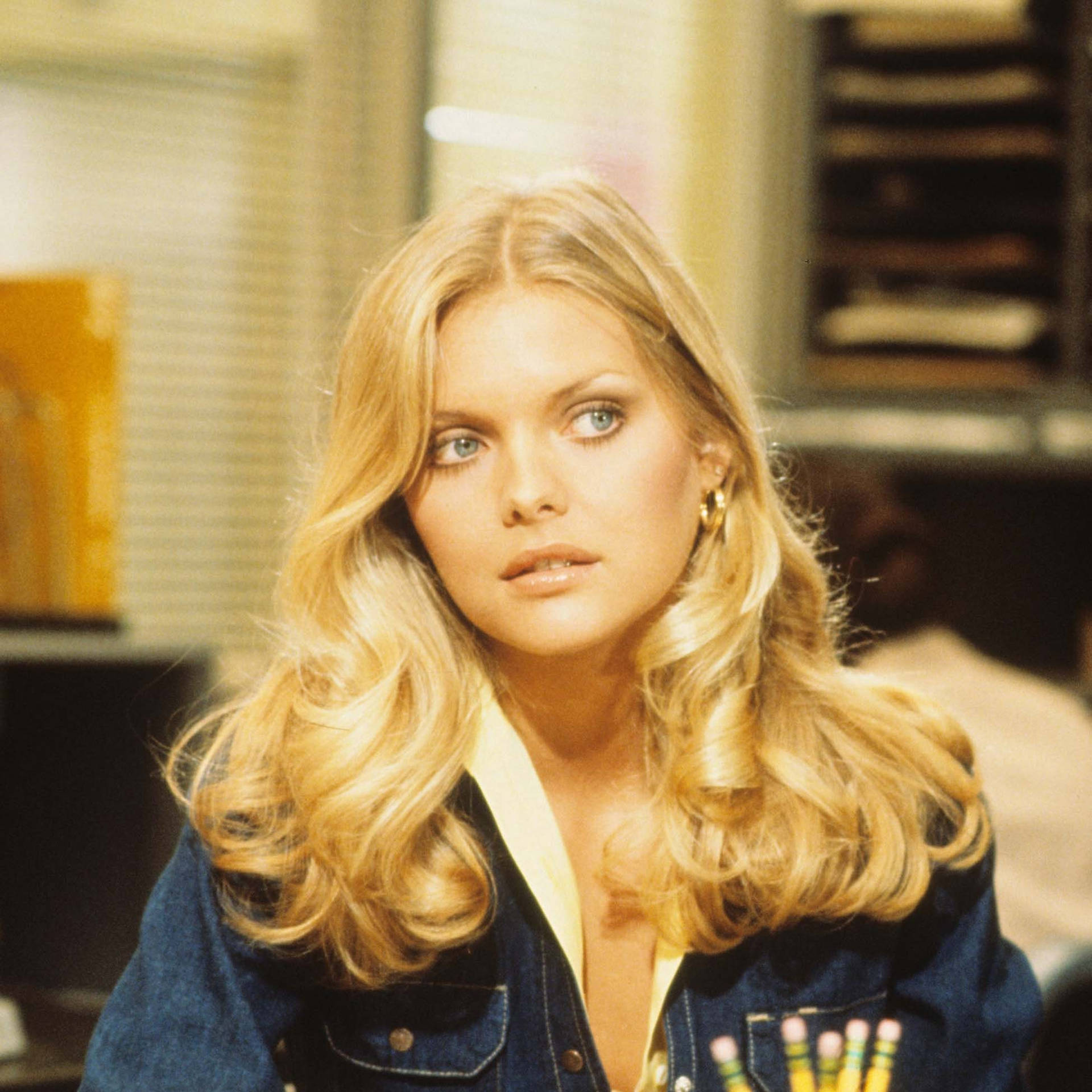 Hollywood Actress Michelle Pfeiffer In A Tv Still