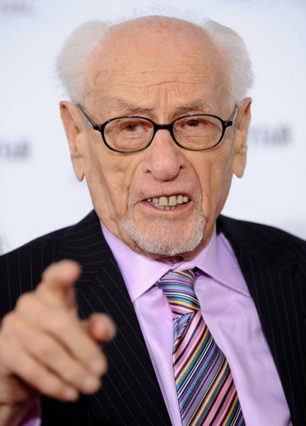 Hollywood Icon Eli Wallach Pointing Forward Background