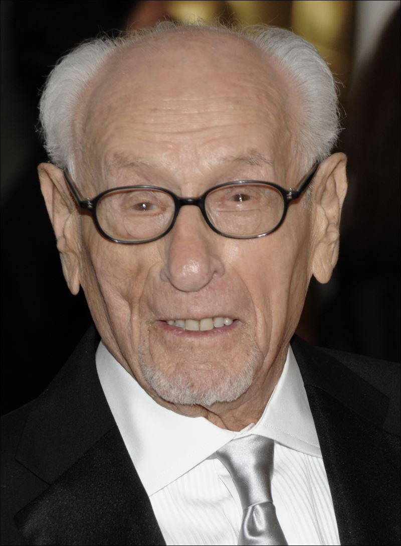 Hollywood Icon Eli Wallach Wearing Silver Tie