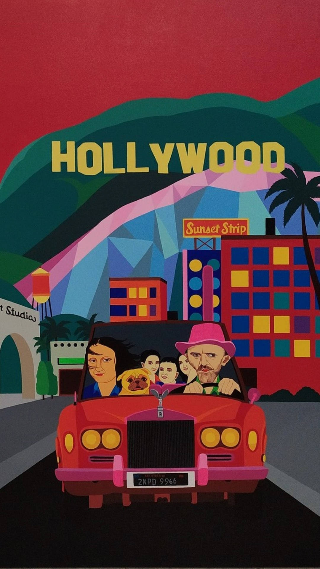 Hollywood Pop Art Background