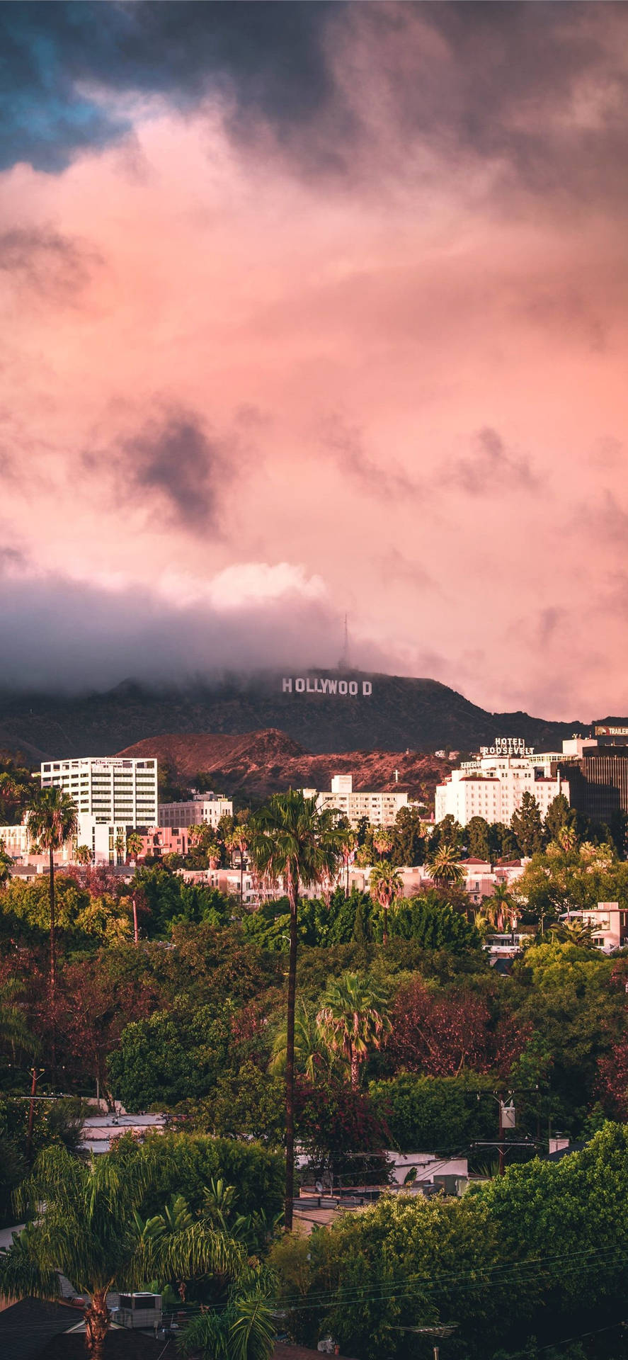 Hollywood Sign Los Angeles Iphone California Background