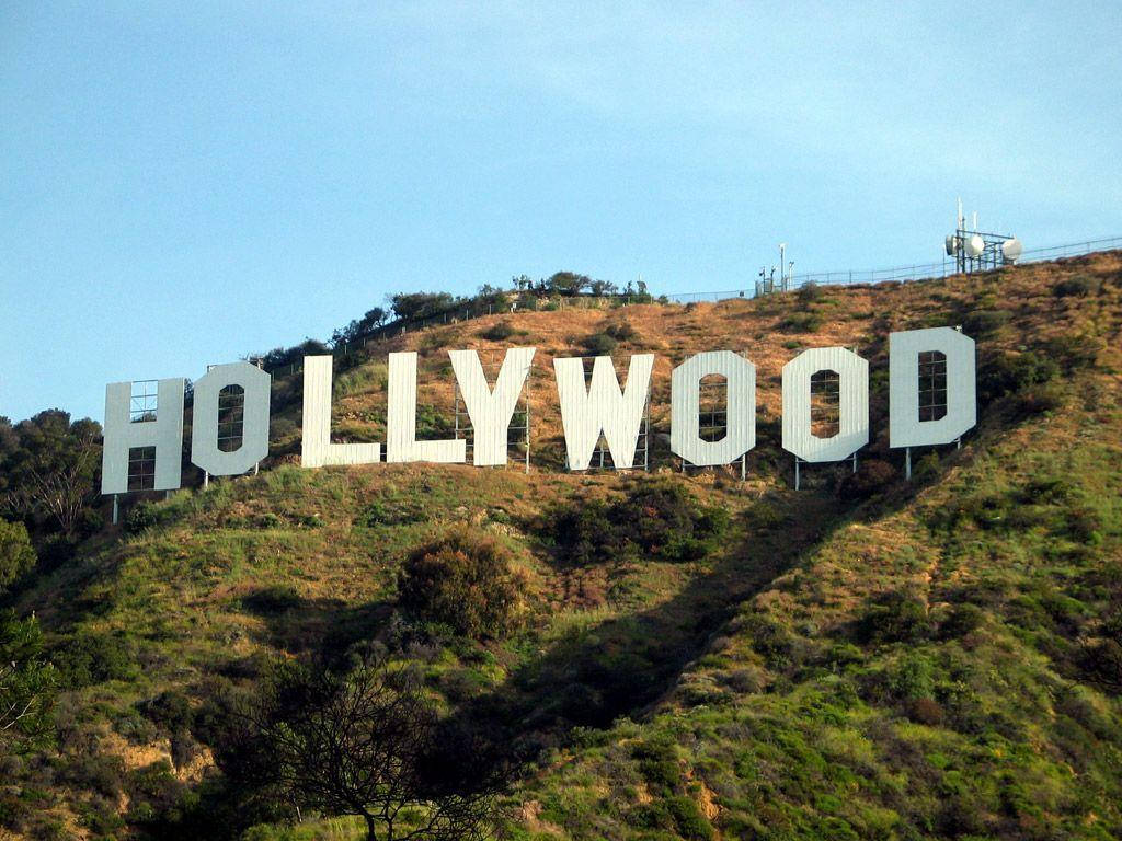 Hollywood Sign On Green Landscape