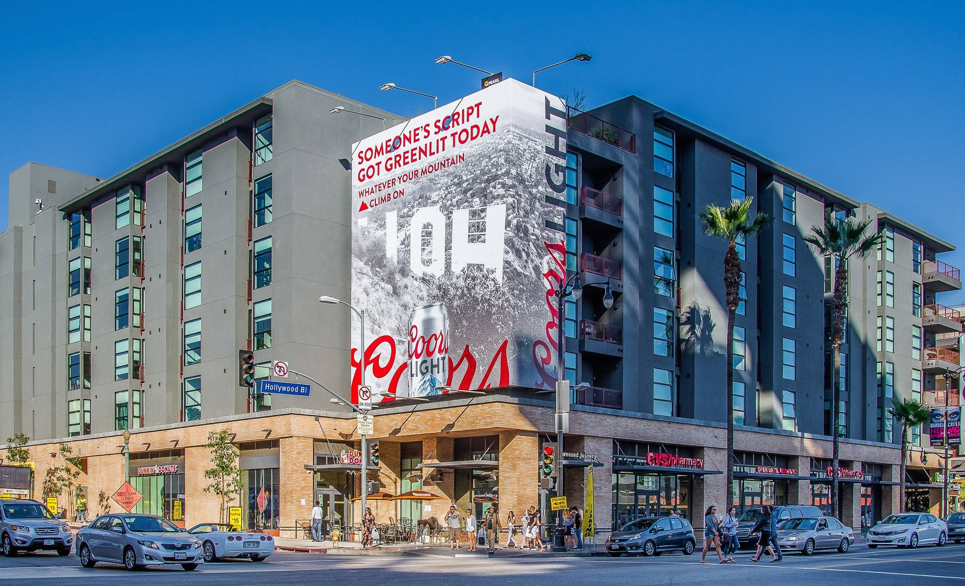 Hollywood Street Billboard Background