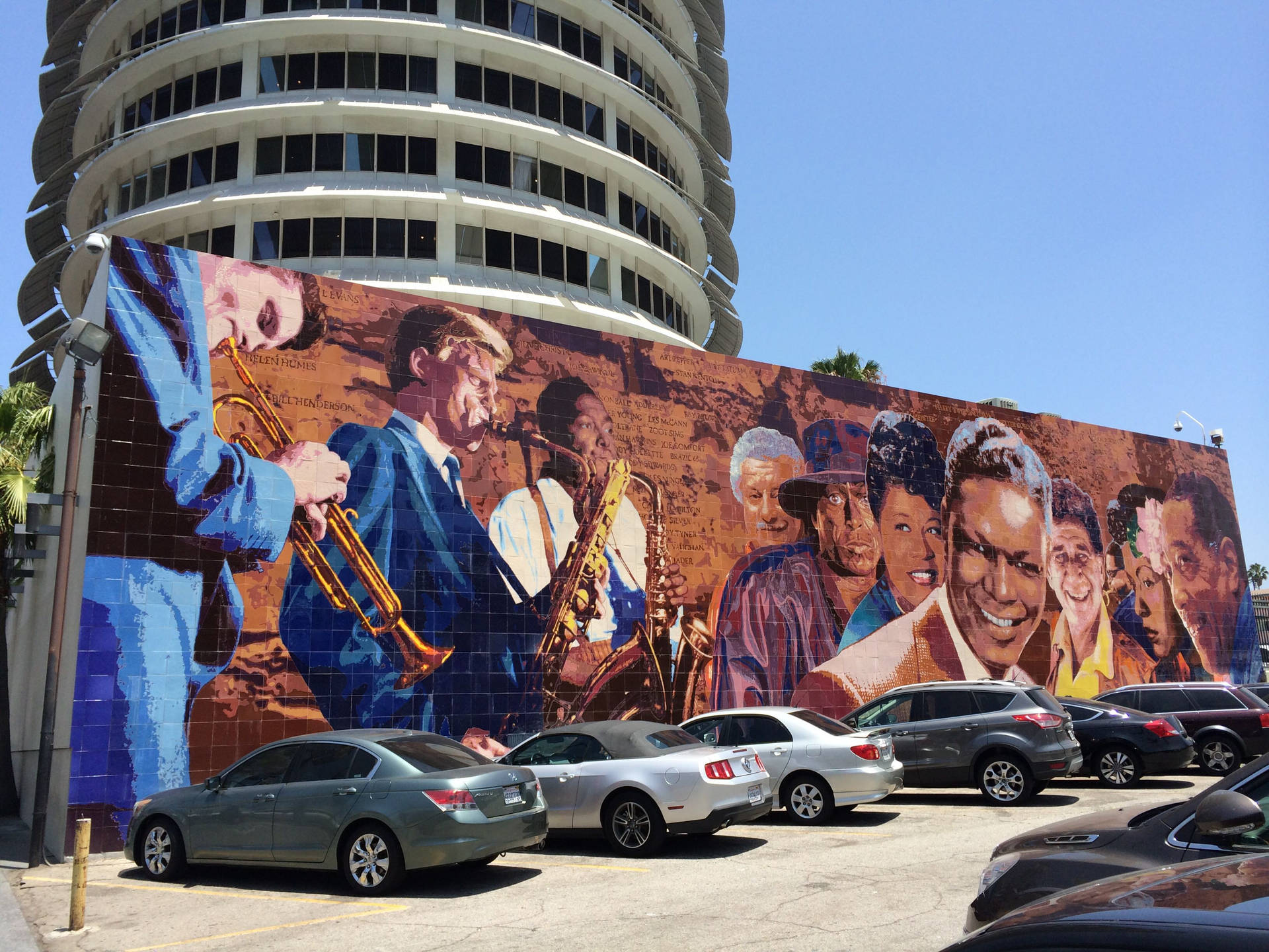 Hollywood Street Public Art Mural Background