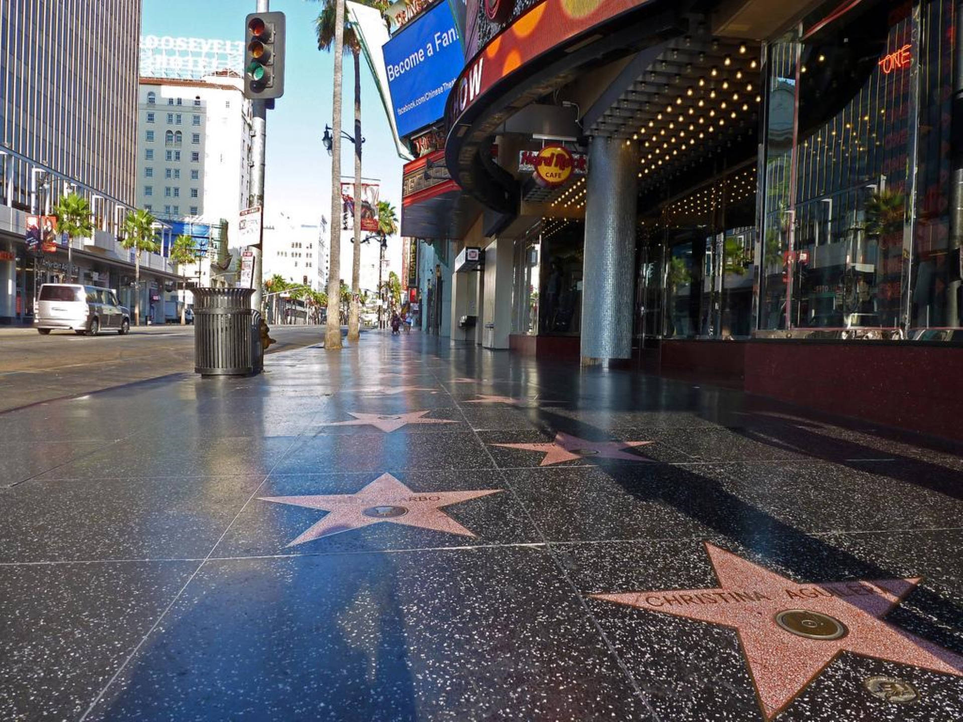 Hollywood Walk Of Fame Background