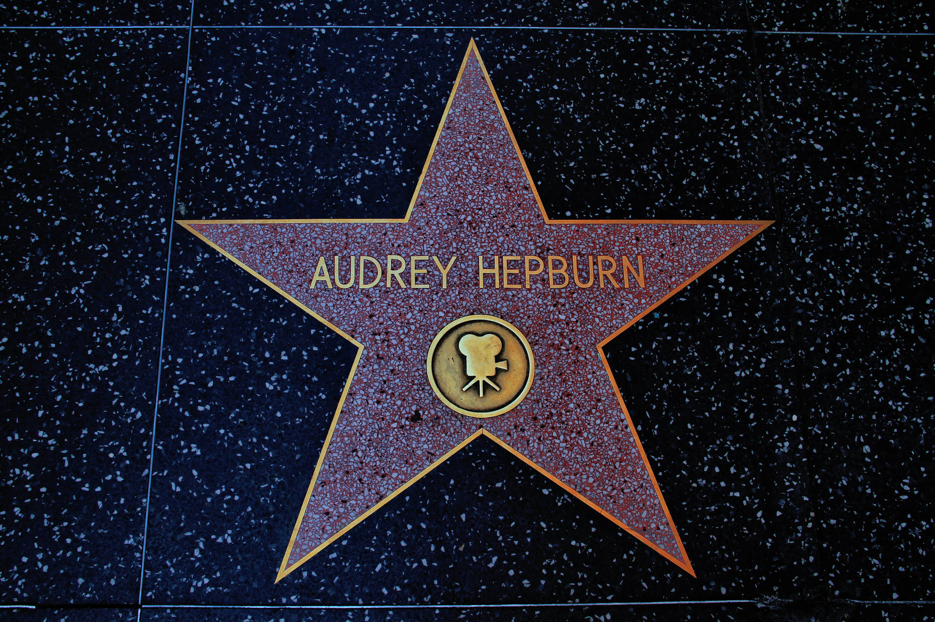Hollywood Walk Of Fame Audrey Hepburn Background