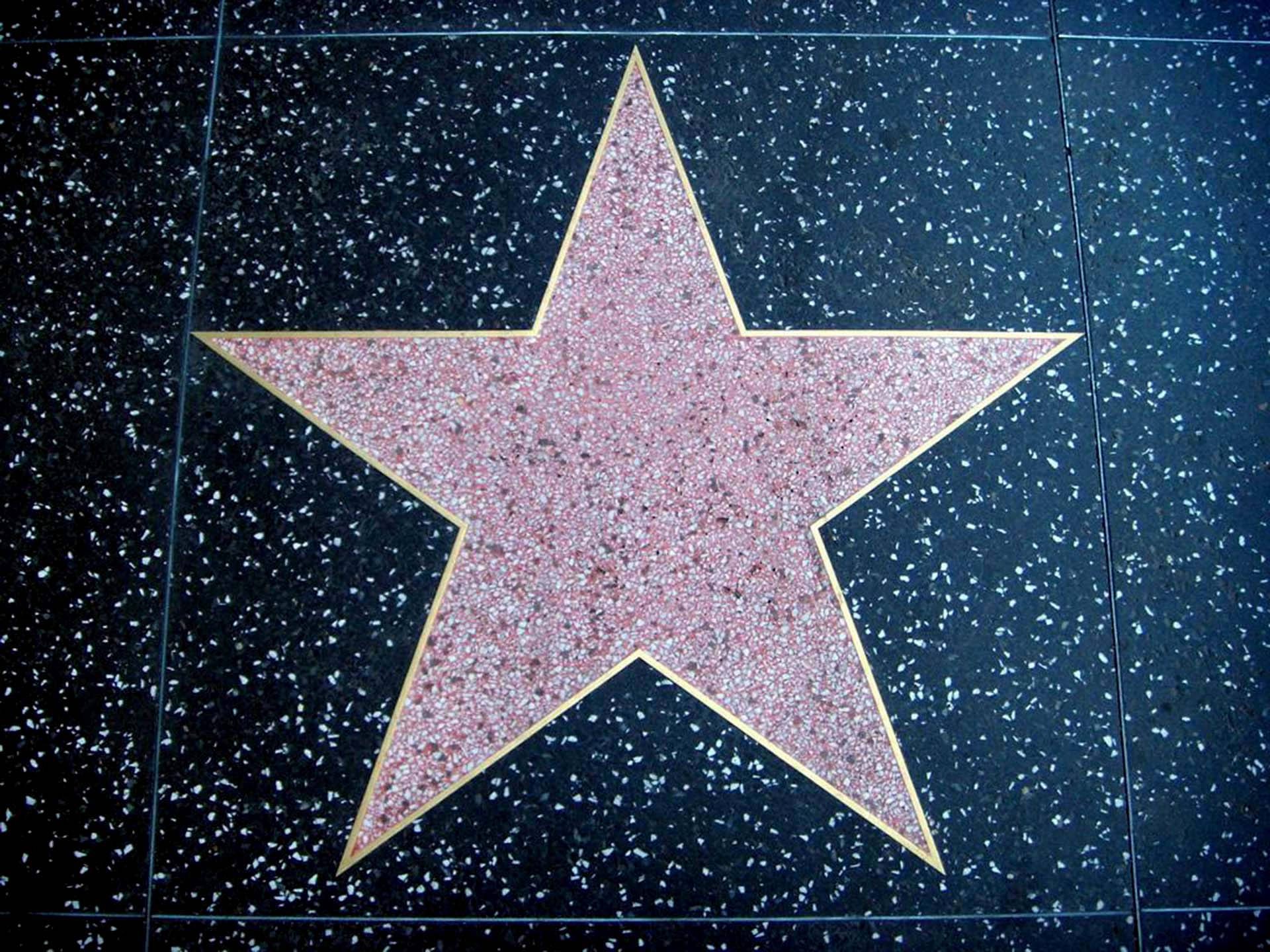 Hollywood Walk Of Fame Blank Star Background
