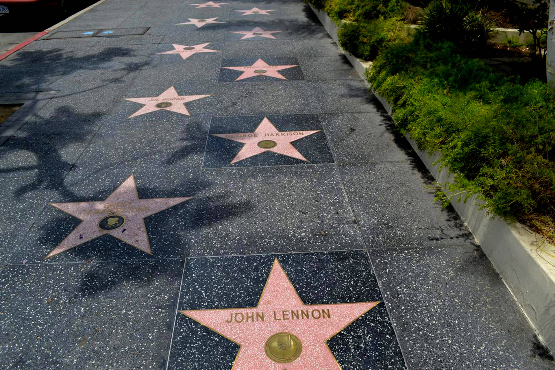 Hollywood Walk Of Fame Pathway Background
