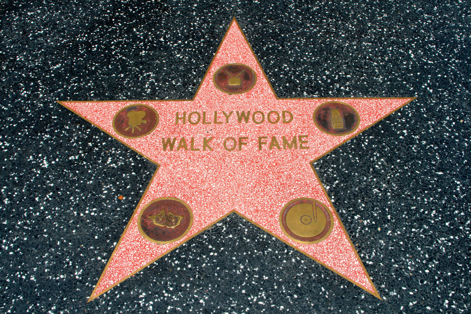 Hollywood Walk Of Fame Star Background