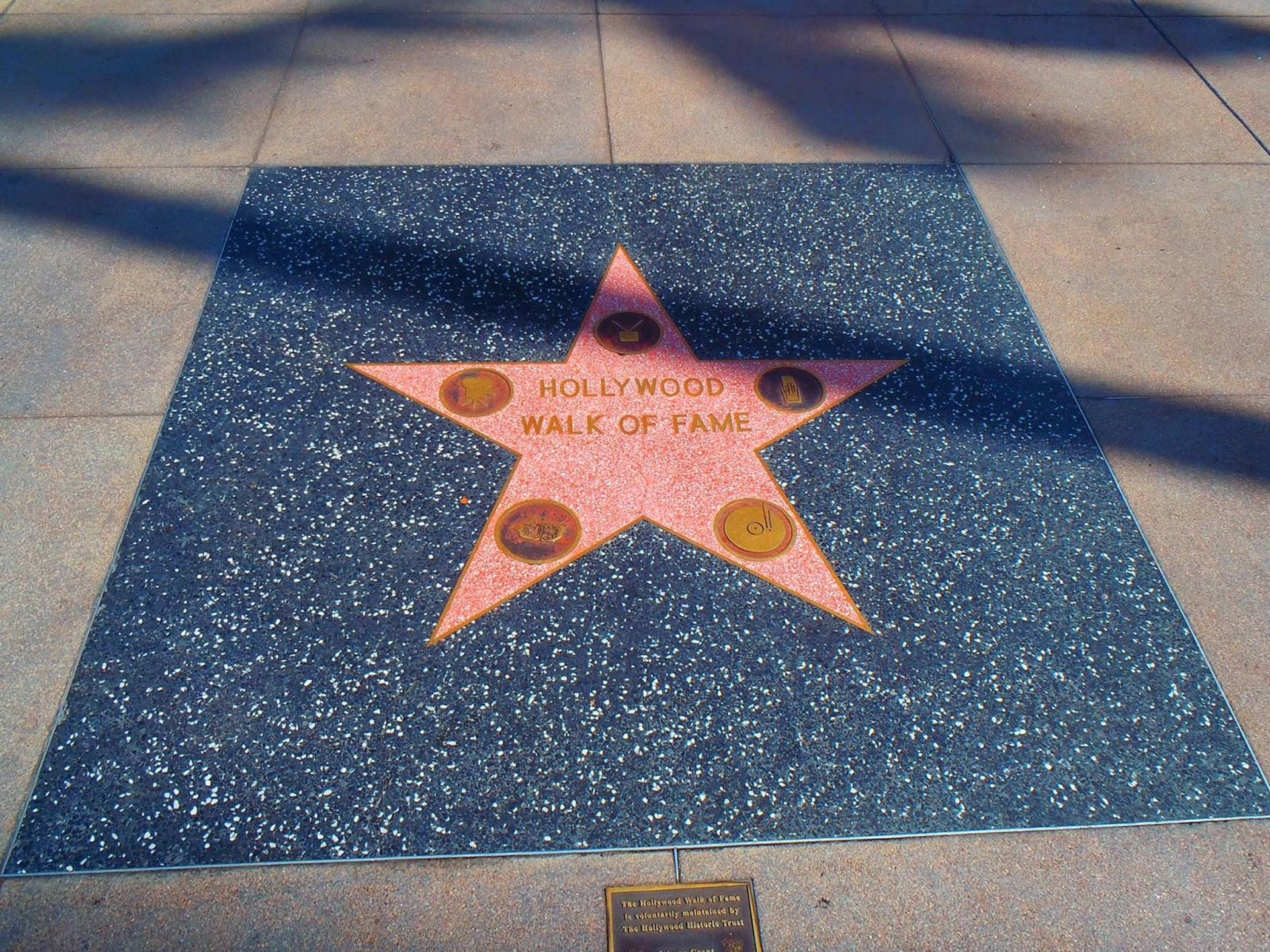 Hollywood Walk Of Fame Symbol Background