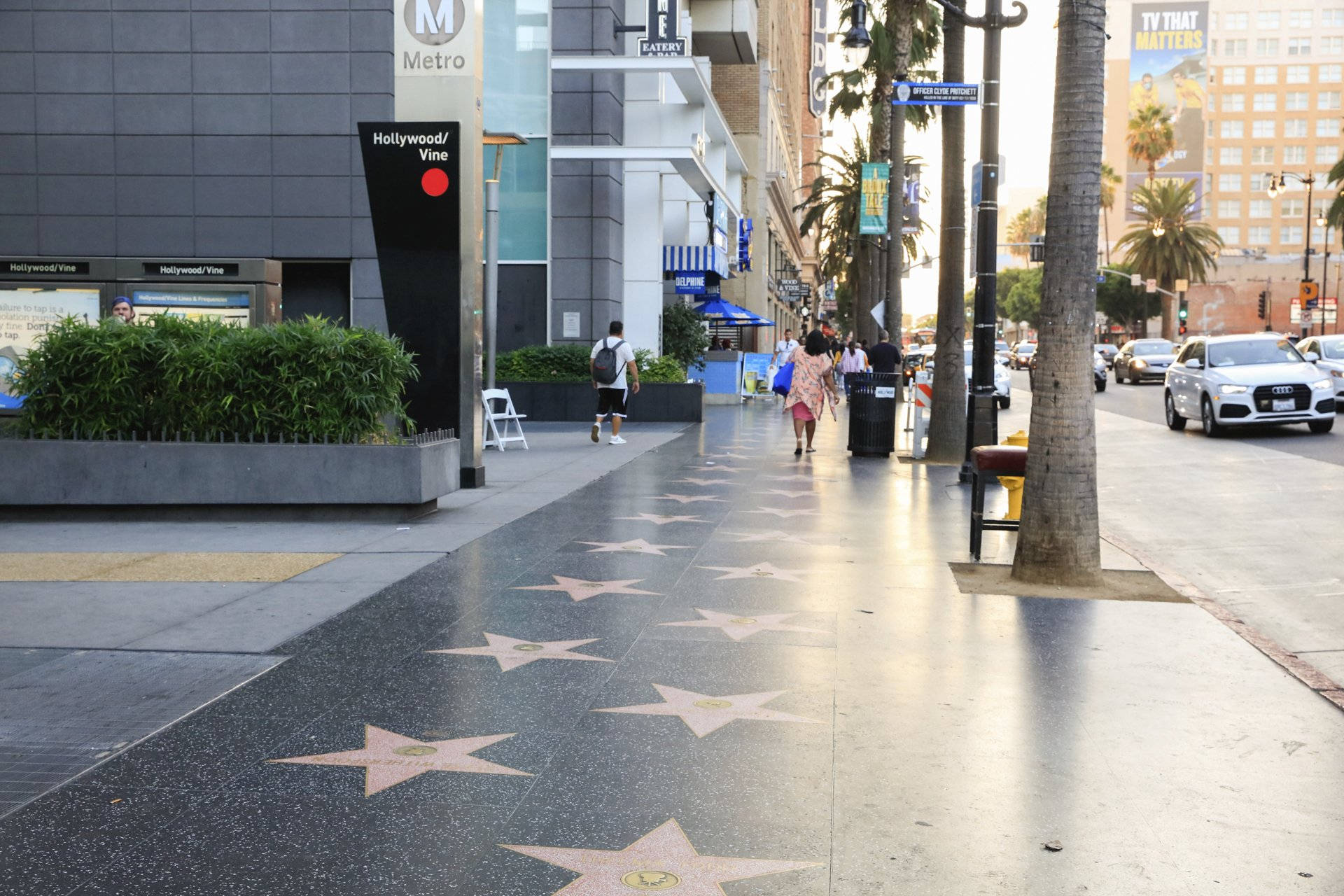 Hollywood Walk Of Fame Vine Street Background