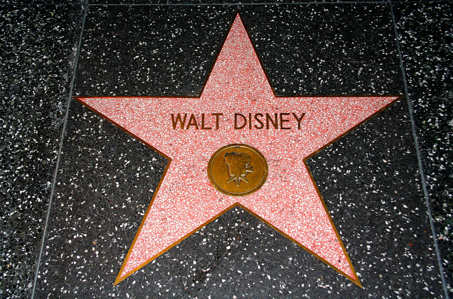Hollywood Walk Of Fame Walt Disney Background