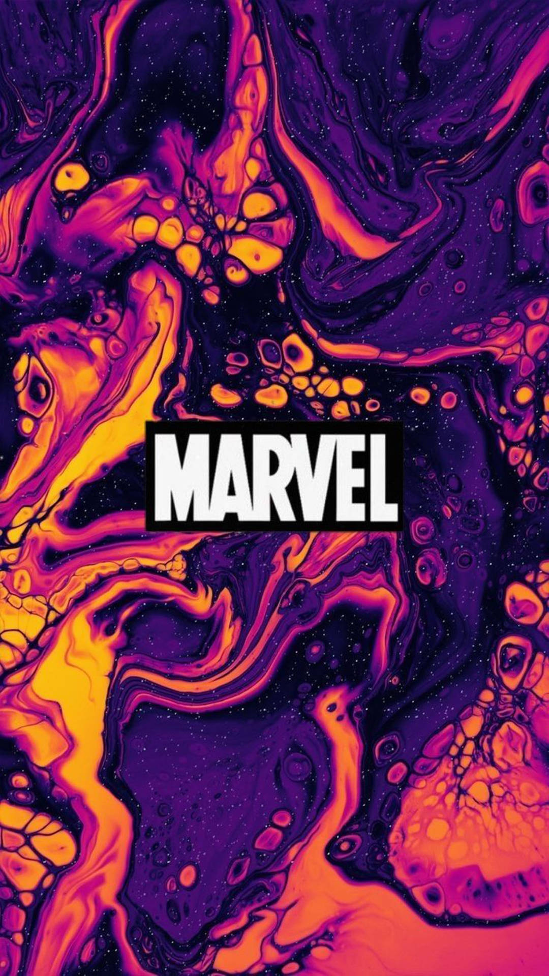 Holographic Marvel Phone Background