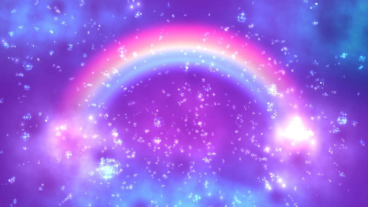 Holographic Rainbow Background Background