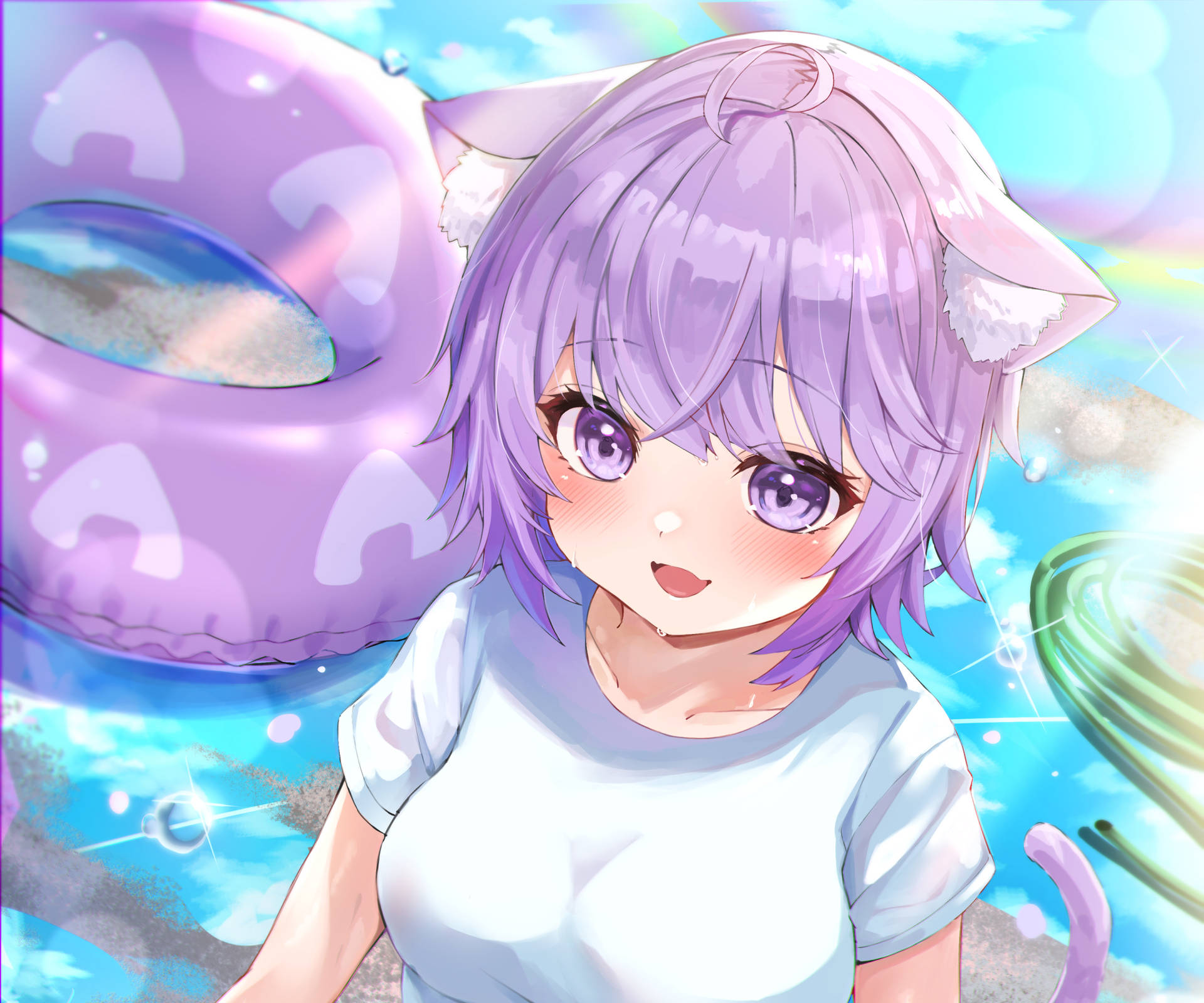 Hololive Virtual Youtuber Nekomata Okayu Background