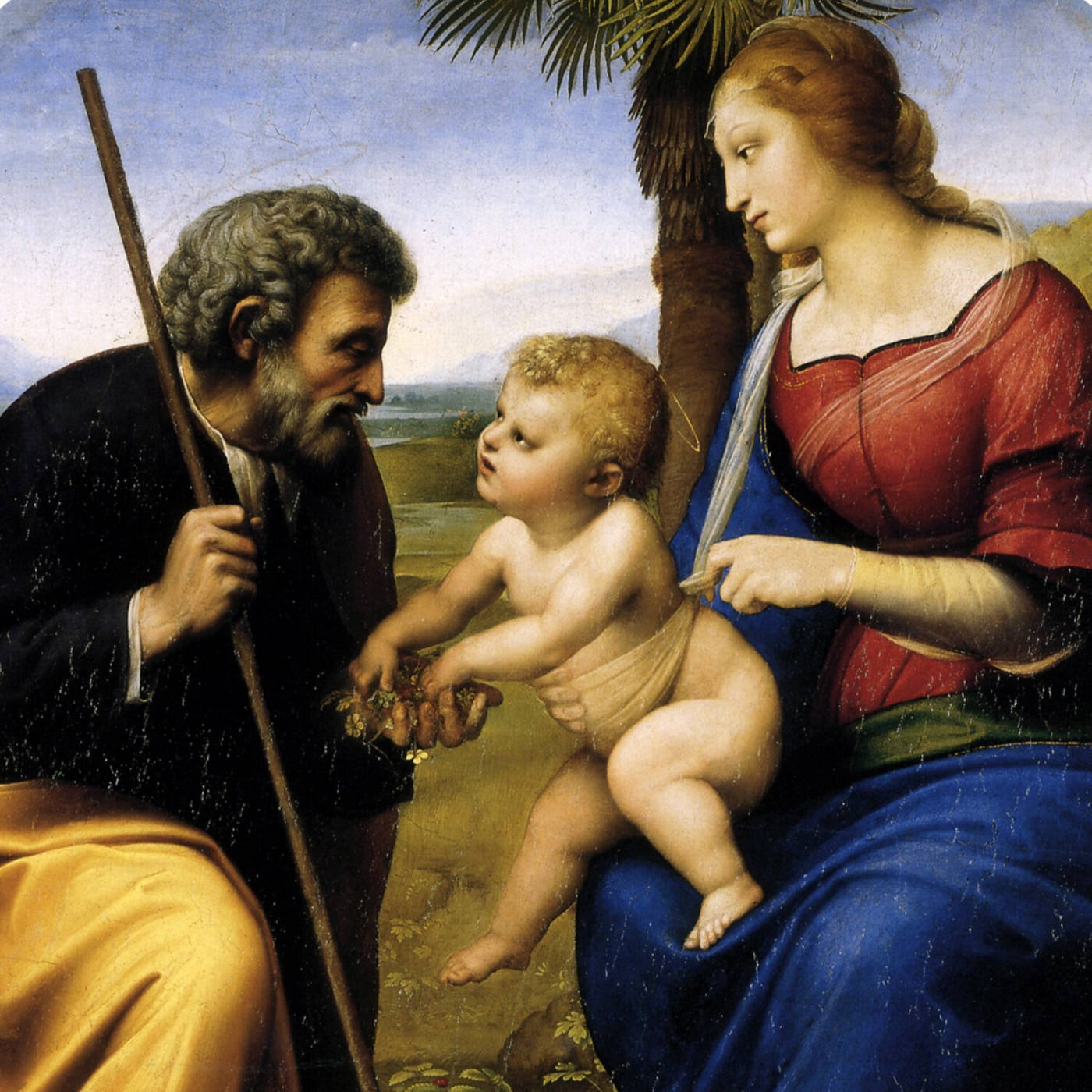 Holy Family Oil Painting Background