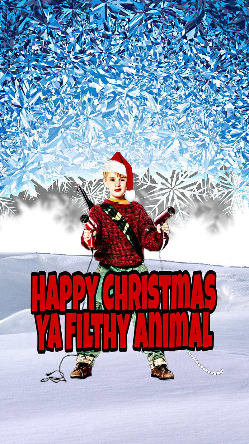 Home Alone Christmas Card Background