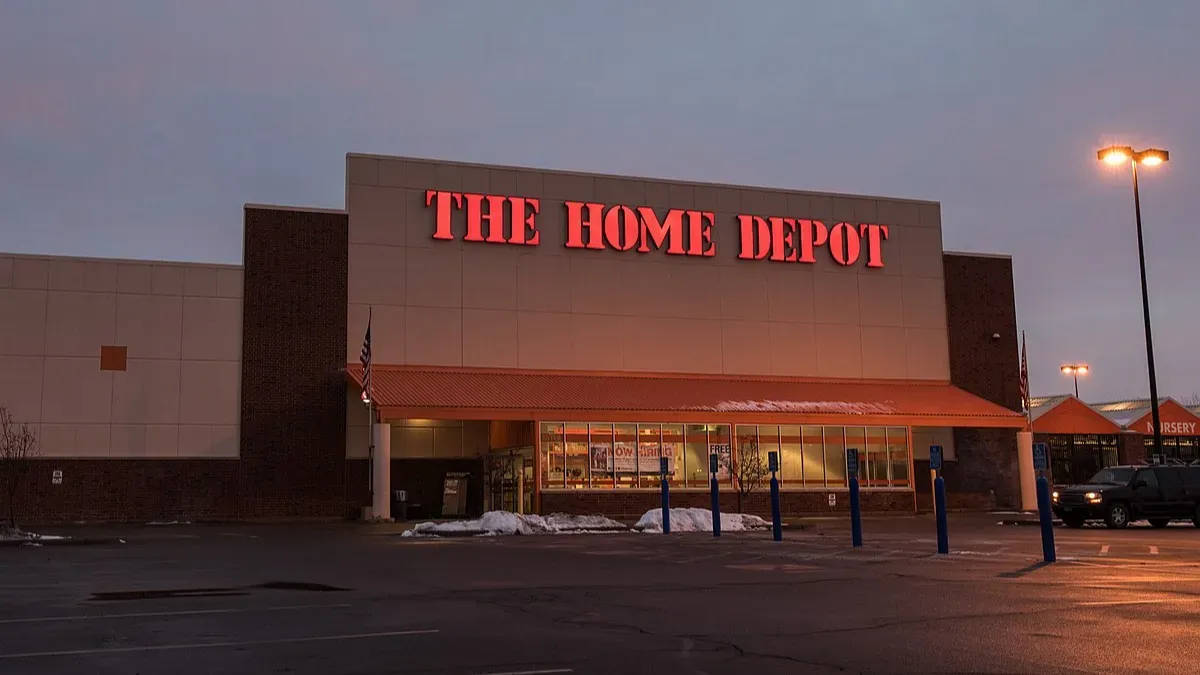 Home Depot At Dusk Background