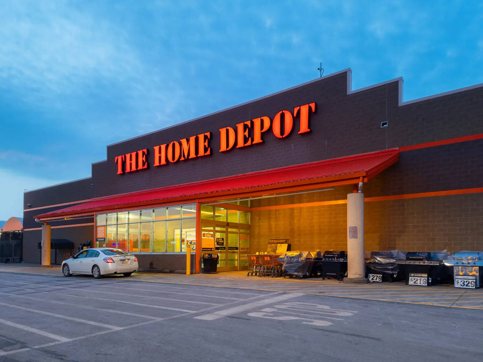 Home Depot Blue Sky Background