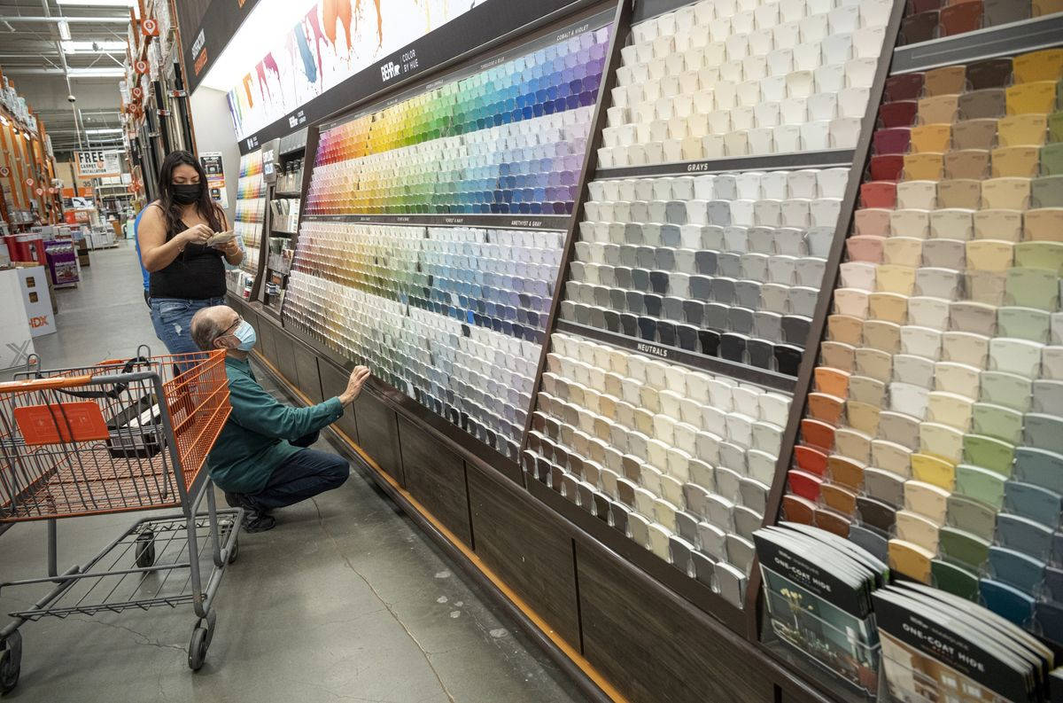 Home Depot Color Swatches Background