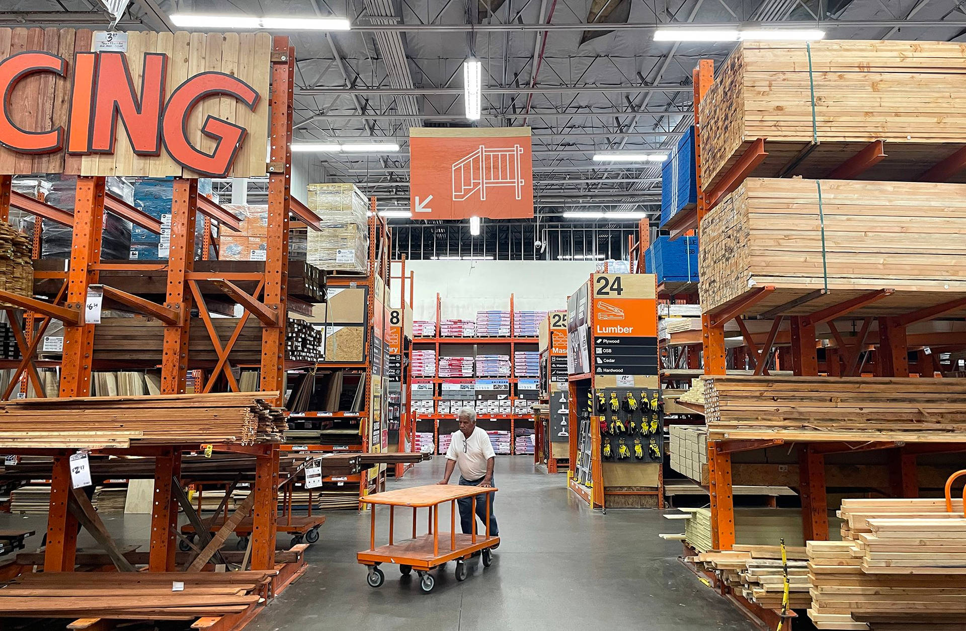 Home Depot Wood And Lumber Background