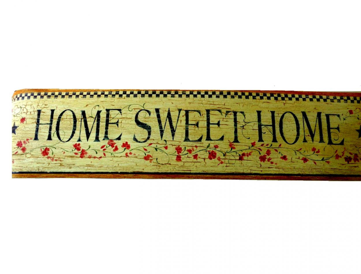 Home Sweet Home Red Flowers Background