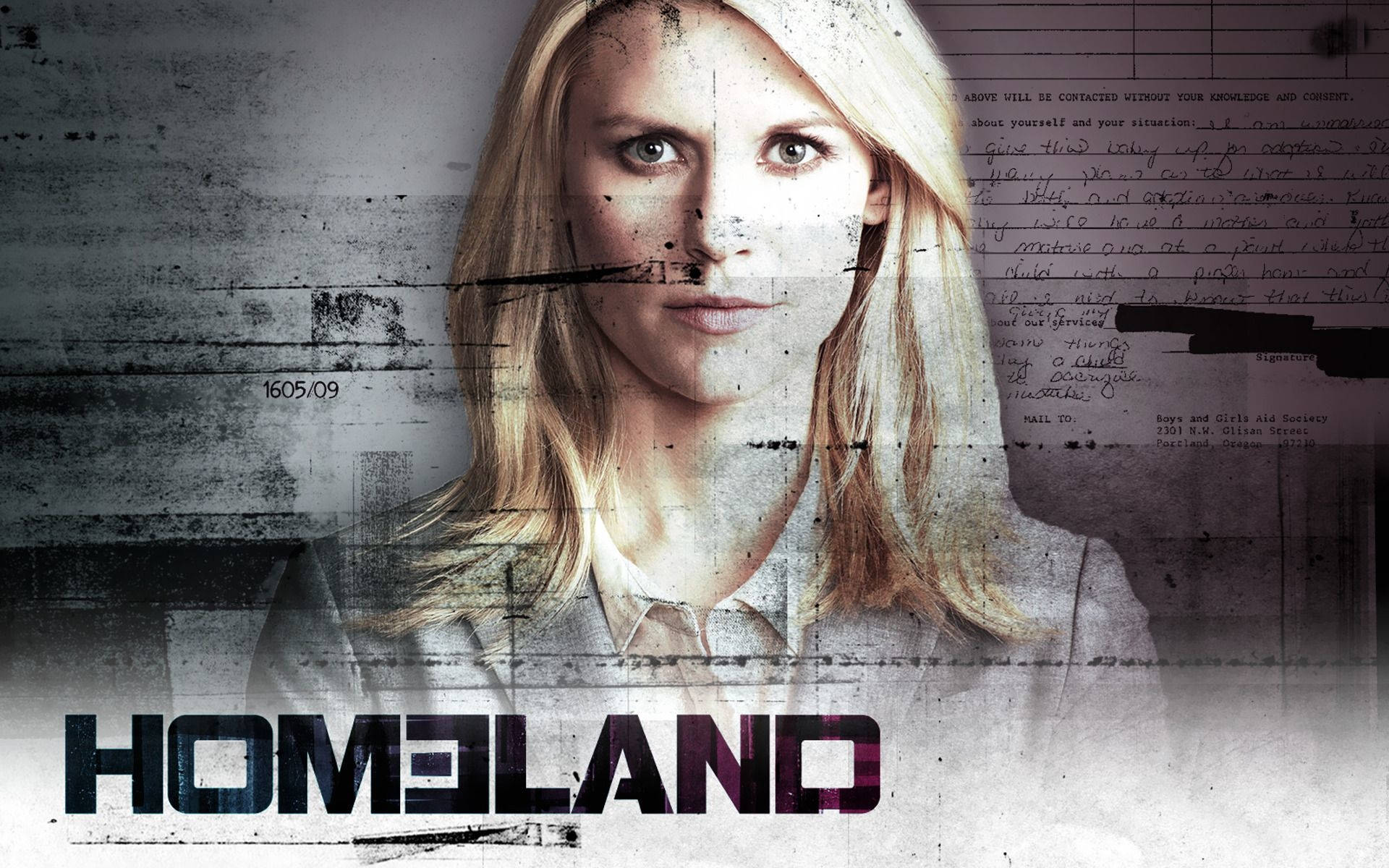 Homeland Black Banner Background