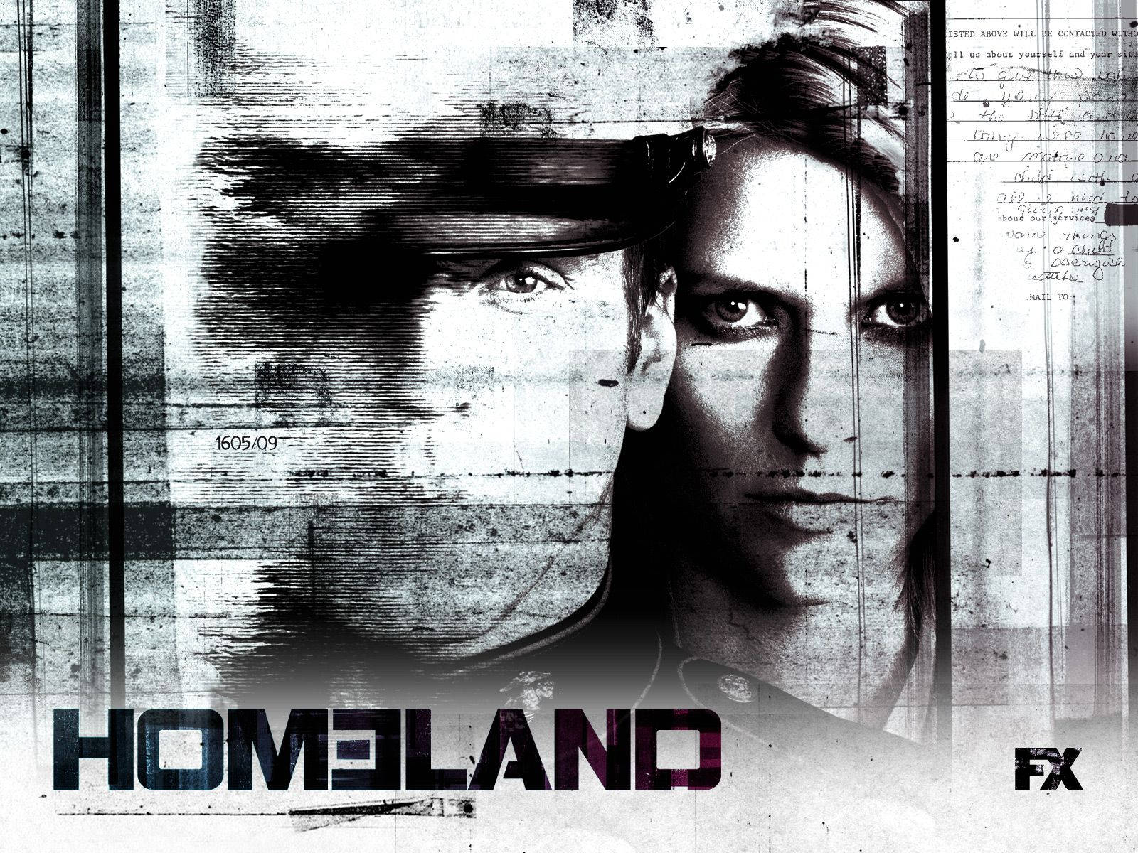 Homeland Grayscale Poster