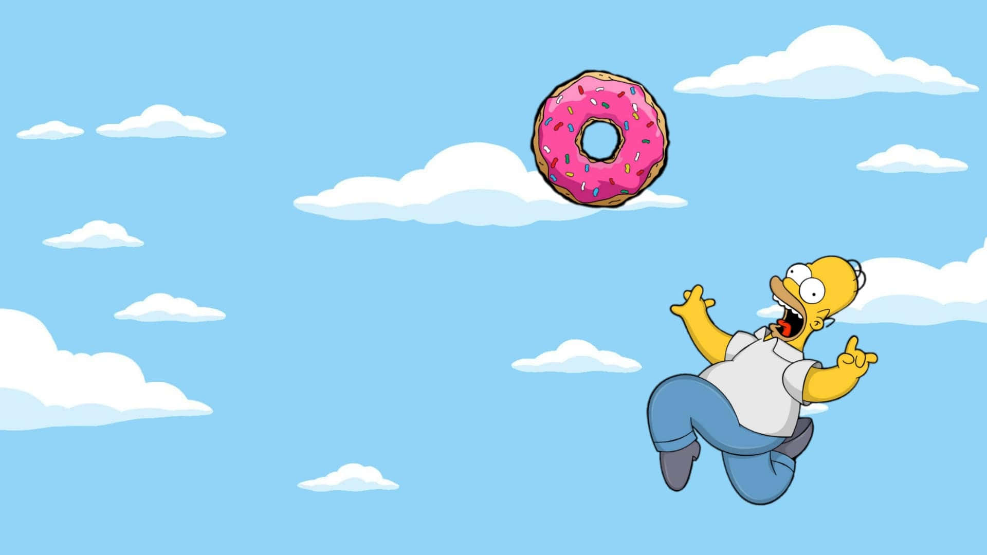 Homer And Bart Simpson Living The Good Life. Background