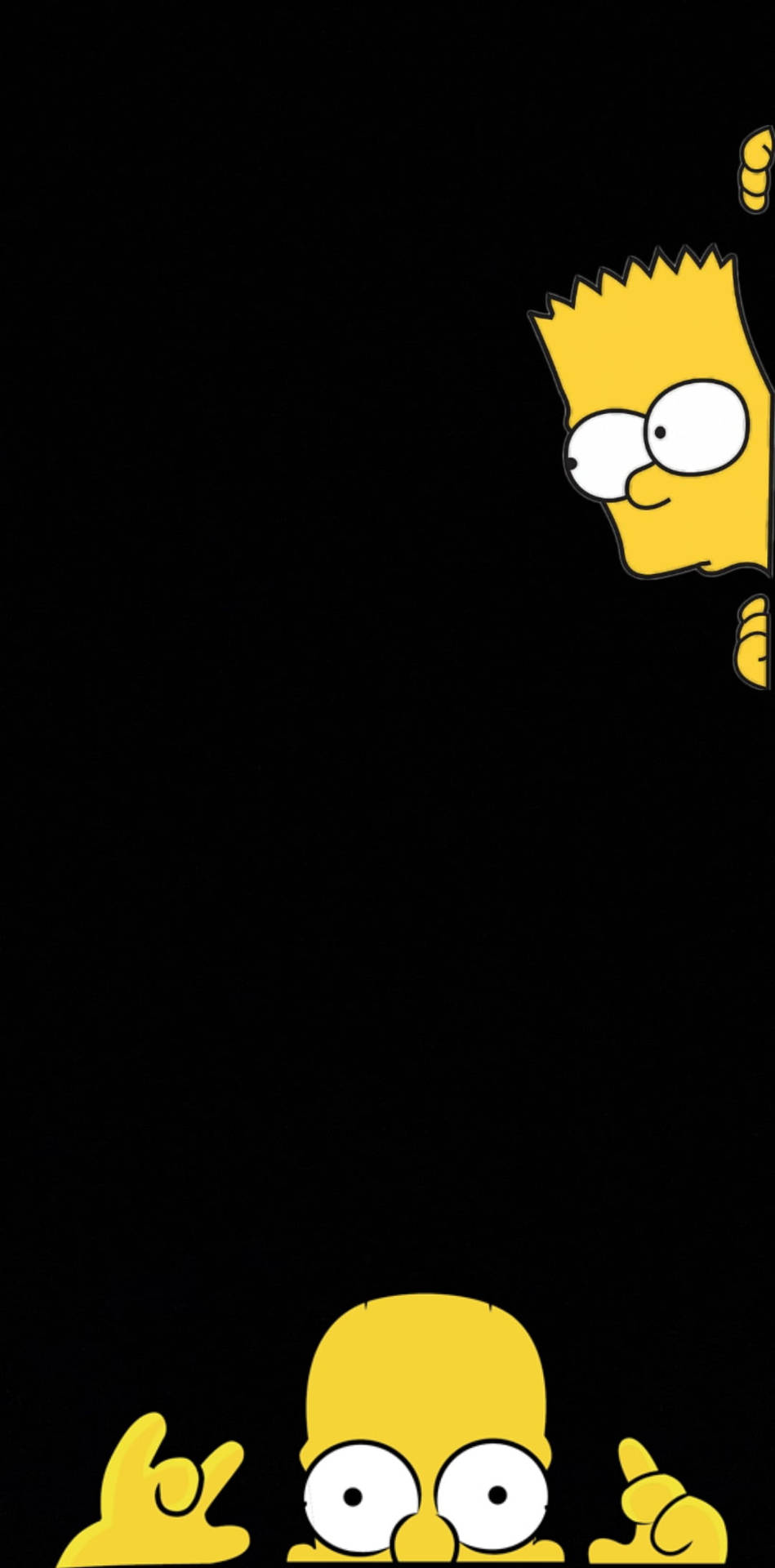 Homer And Bart Simpson Tandem Background