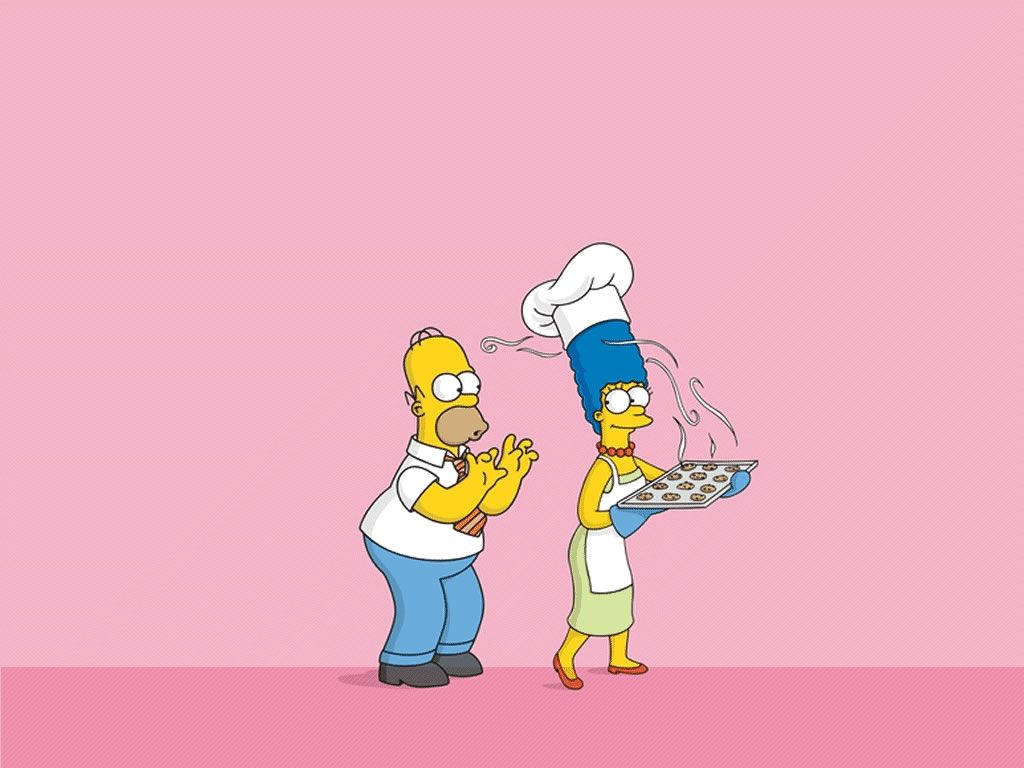 Homer And Marge Simpson Cartoon