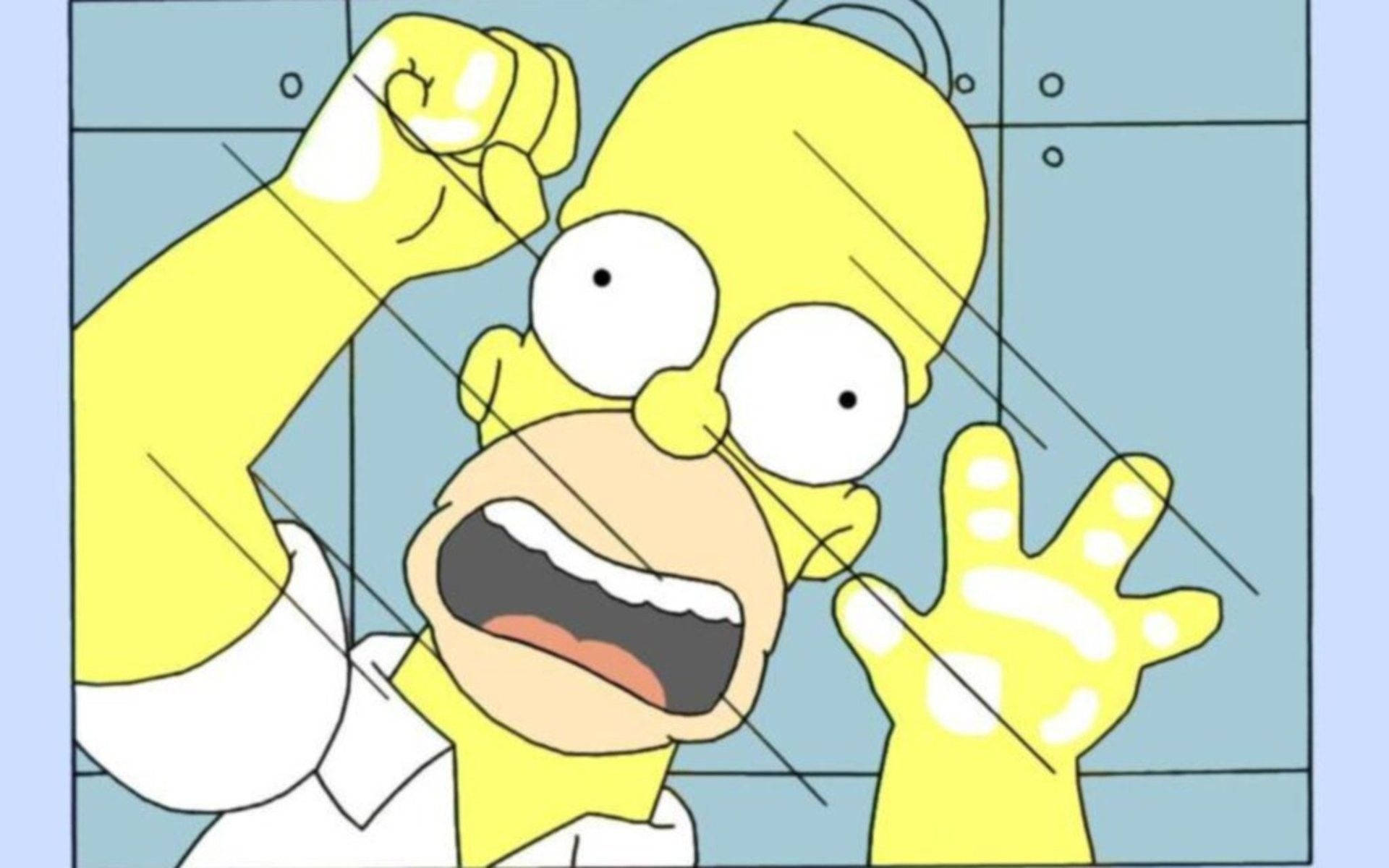 Homer From The Simpsons Trapped Background
