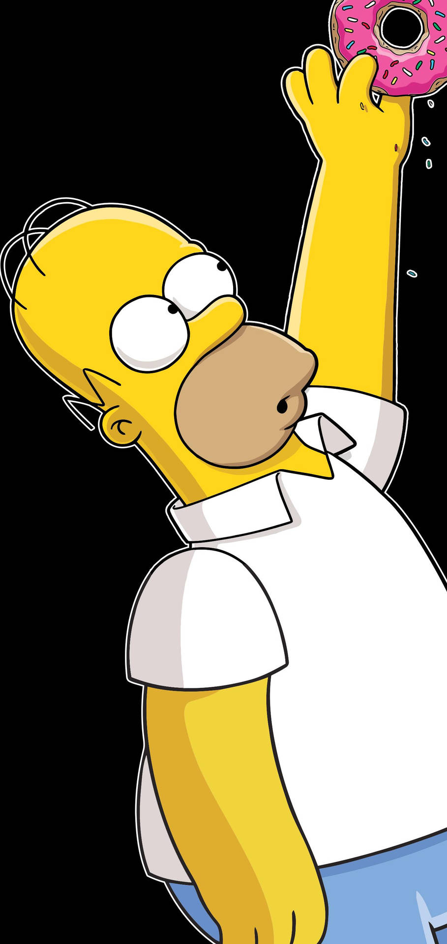Homer Simpson Cartoon Phone Background