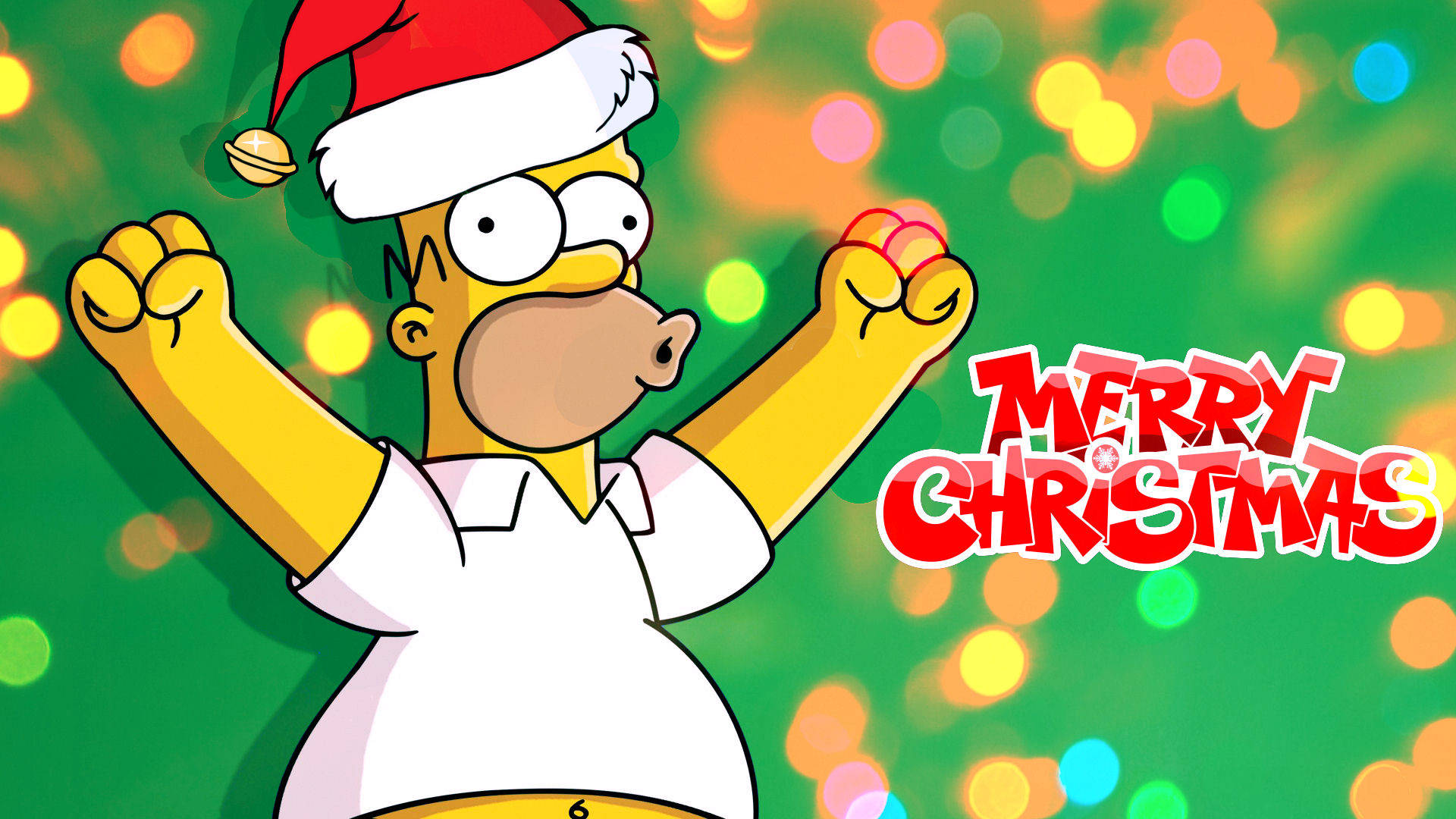 Homer Simpson Christmas Special Background
