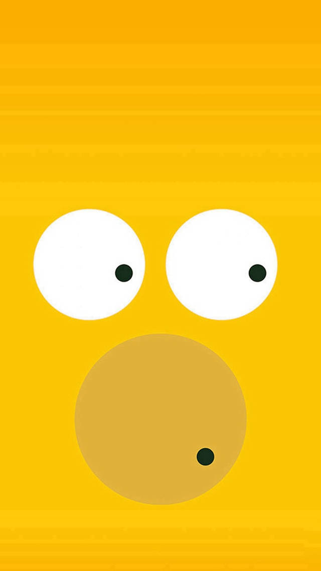 Homer Simpson Funny Face Parts Background