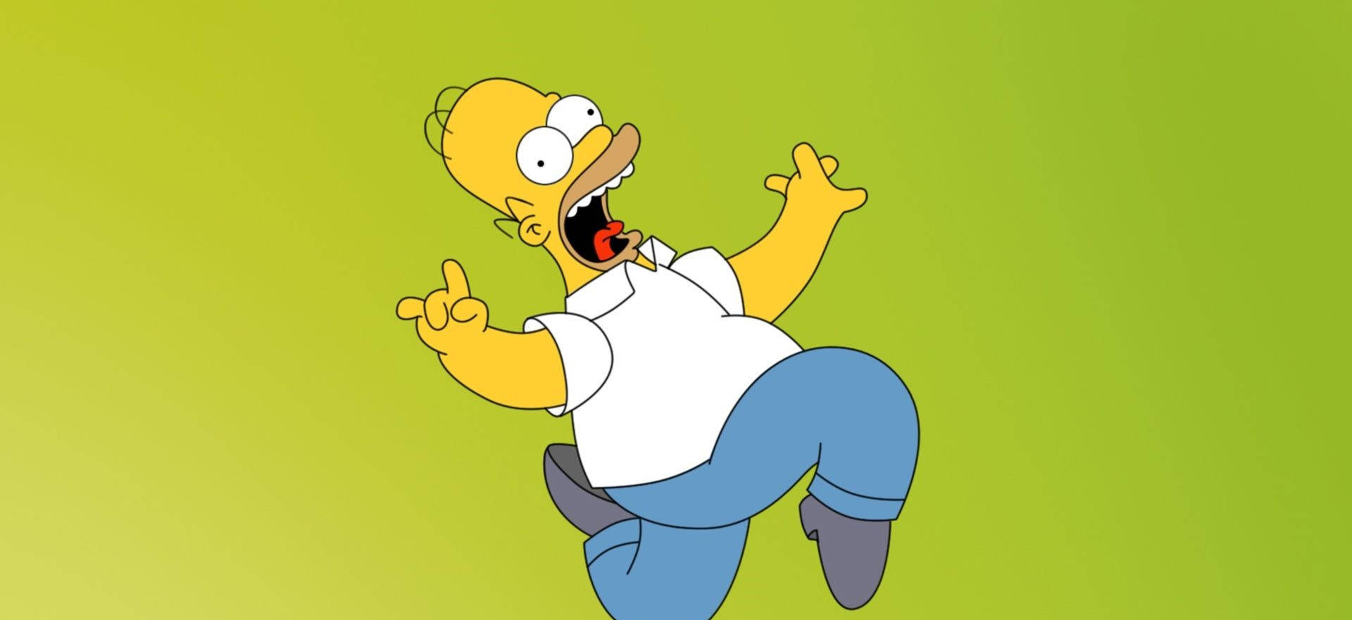 Homer Simpson Funny Pose Background