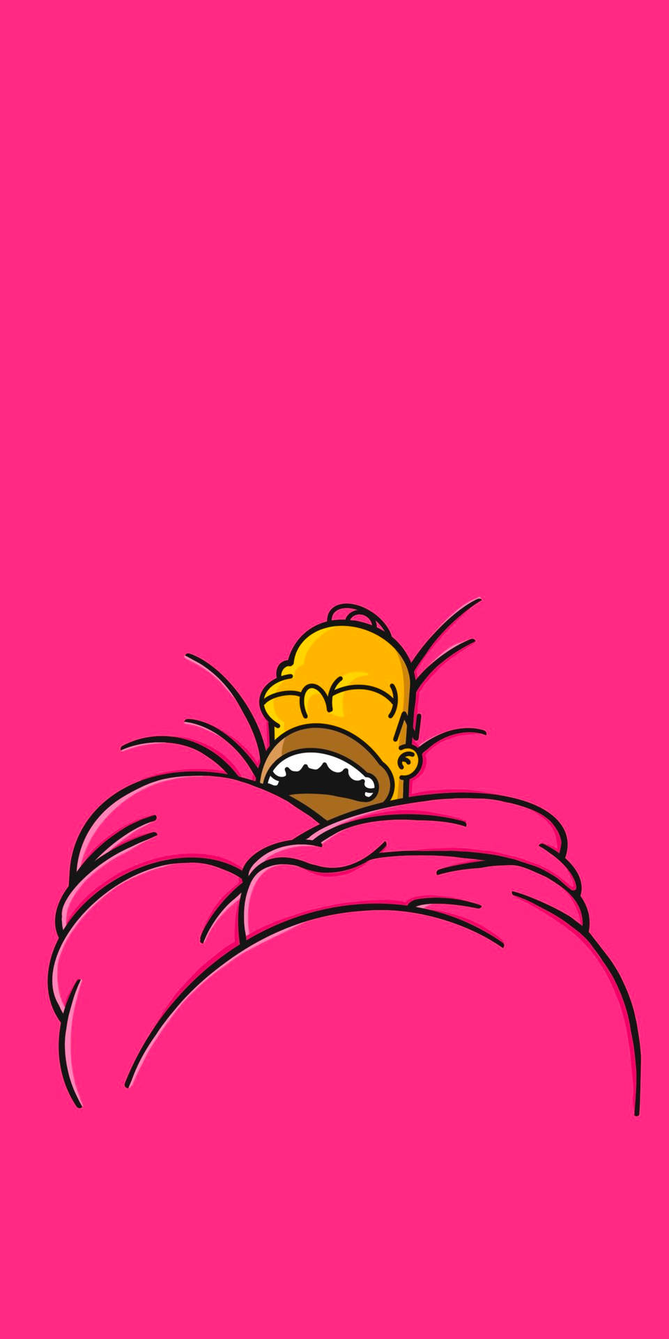 Homer Simpson Pink Aesthetic Background