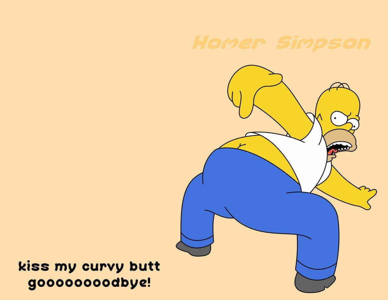 Homer Simpson's Silly Expression. Background