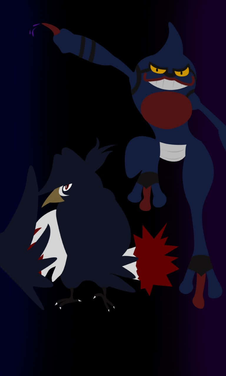 Honchkrow And Toxicroak Background