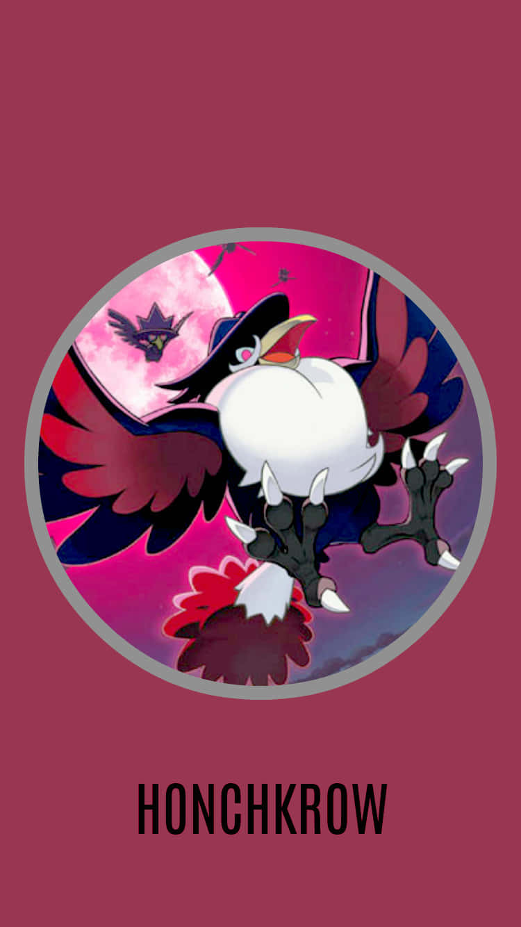 Honchkrow Inside Circle Background
