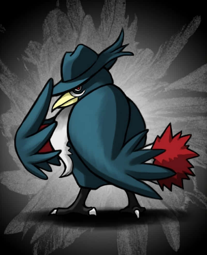 Honchkrow Looking Back Background