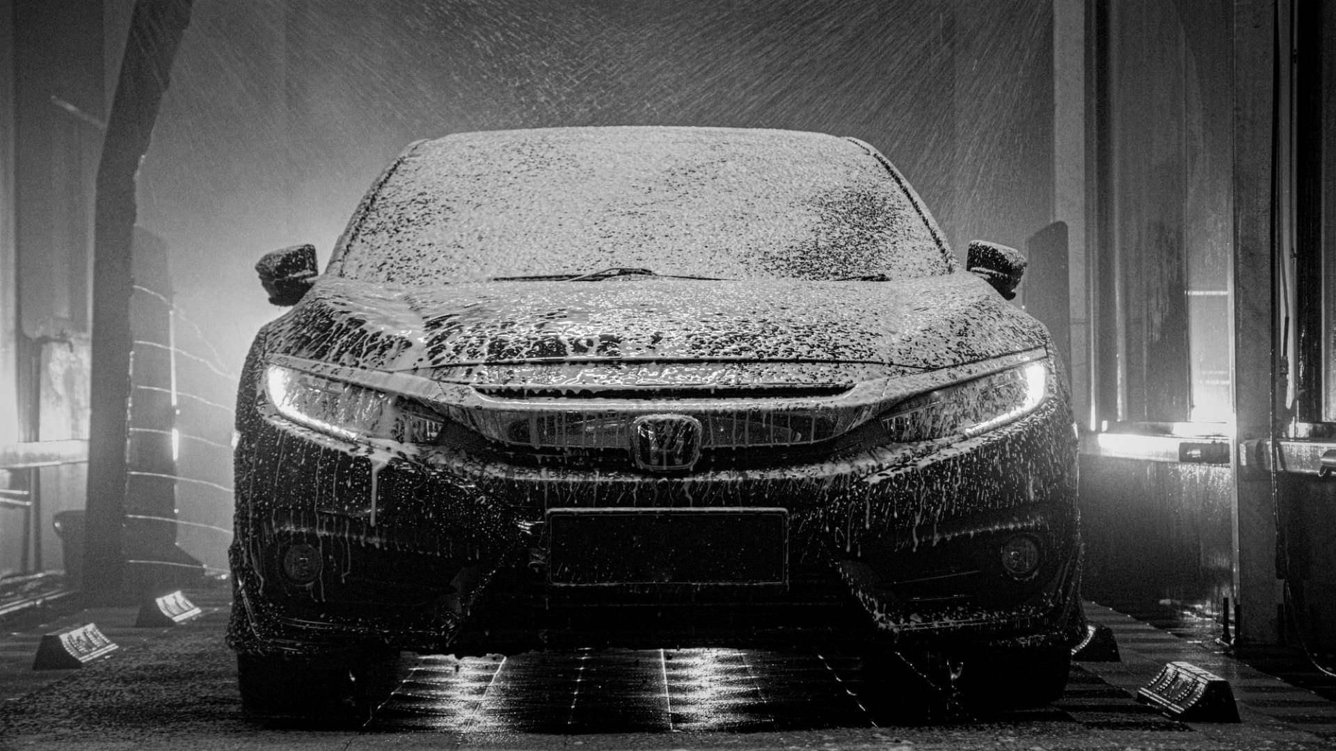 Honda Civic Car Wash Background