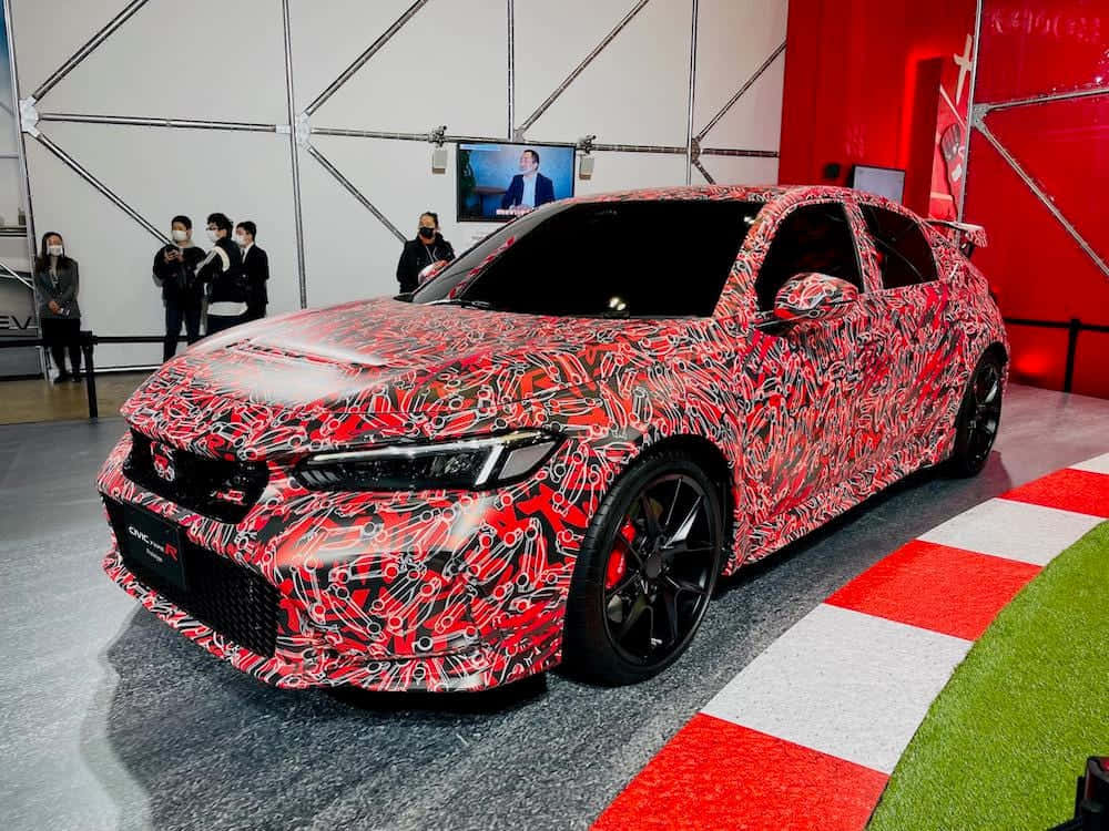 Honda Civic Rsx Concept At The Chinese Auto Show Background