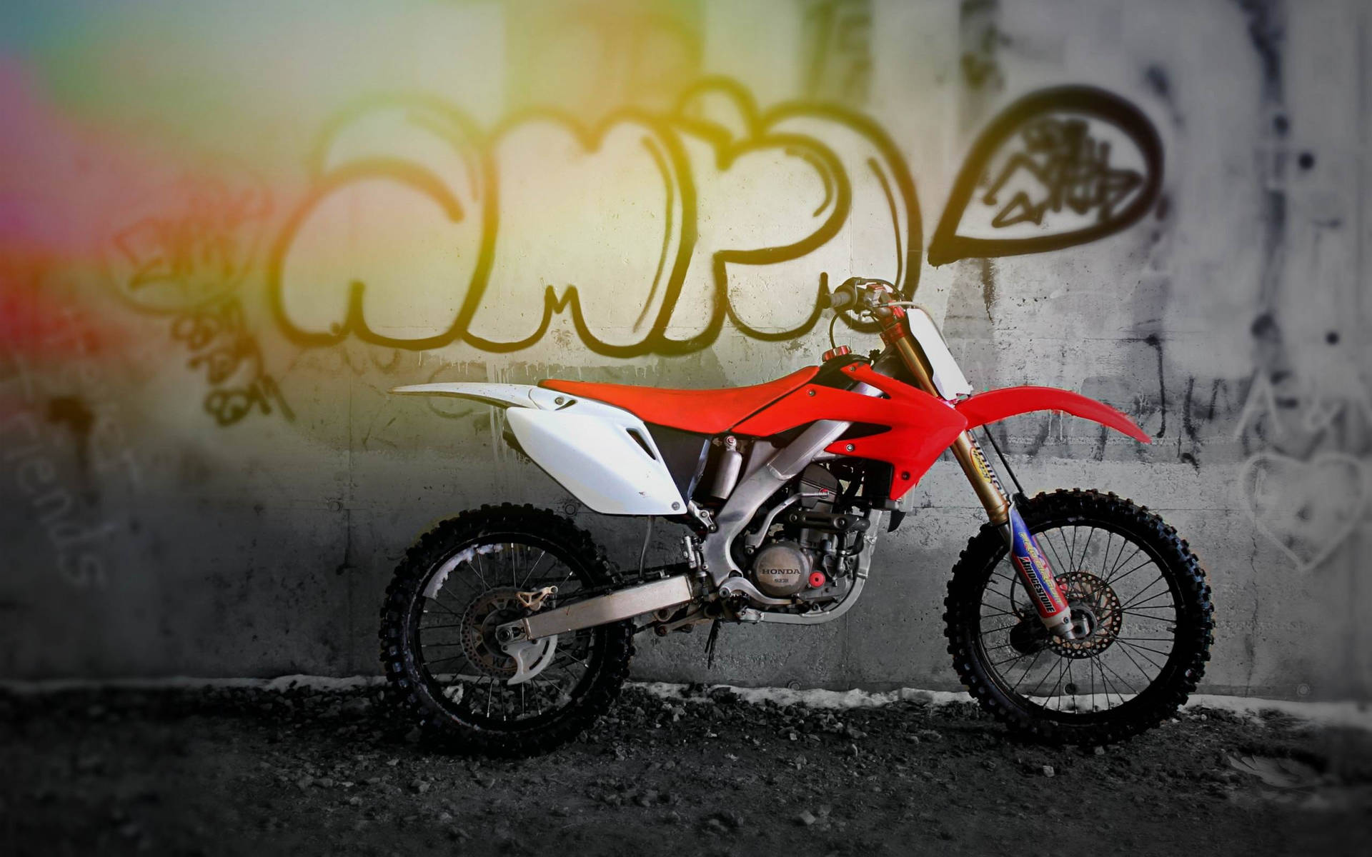 Honda Crf Motorcross Red Bike Background